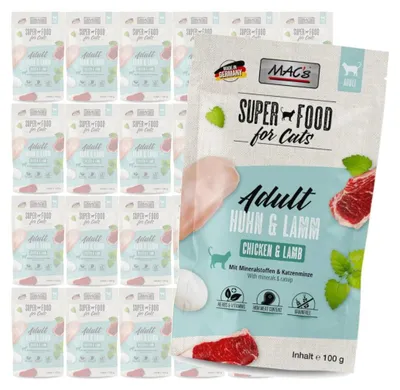 Produktbild von MAC's Katzen-Nassfutter Huhn Lamm 24 x 100 g