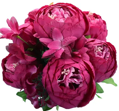 Produktbild von Duovlo Künstliche Pfingstrosen, aus Seide, Blumenstrauß, Hochzeitsdekoration, 1