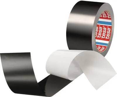 Image de tesa ruban adhésif aluminium tesa® 50577 Noir (mat) (L x l) 25 m x 50 mm 50577-00000-01 1 rouleau(x) (50577-00000-01)
