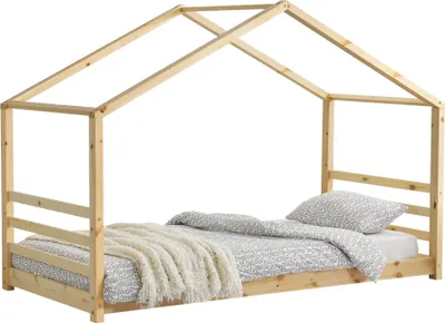 Obrázek produktu pro Dětská postel s roštovým rámem Dětská postel dřevo 90x200 cm postel Dětská postel pro mládež [en.casa]