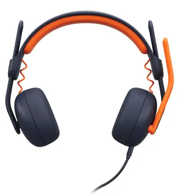 Produktbild von Logitech Zone Learn, Kabelgebunden, Ausbildung, 154,5 g, Kopfhörer, Blau, Orange
