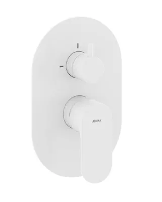 Produktbild von Ravak Eleganta - Unterputzarmatur für 2 Verbraucher, weiß matt X070264