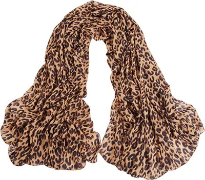 Produktbild von Damenmode Long Leopard Schal Schal Wrap Lady Chiffon Wrap Stola Geschenk