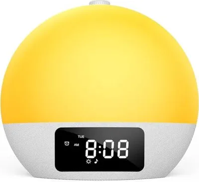 Produktbild von Tageslichtwecker mit Bluetooth, Stereo-Soundsystem, Sonnenaufgang/Sonnenuntergang Simulation und 25 Natur- & Weißgeräuschen