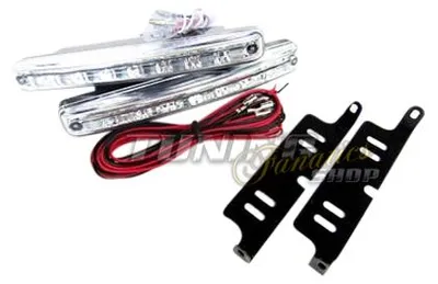 Immagine prodotto di Luci diurne E4, marchio di omologazione R87, modulo integrato, 2 luci LED SMD bianche