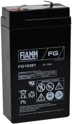 Produktbild von FIAMM Blei Akku FG10381 6V 3,8Ah