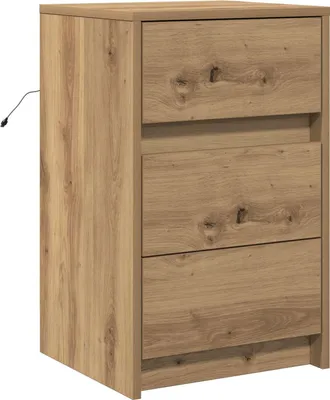Zdjęcie produktu dla vidaXL Szafka nocna Artisan dąb 38 x 34 x 61 cm materiał drewnopochodny