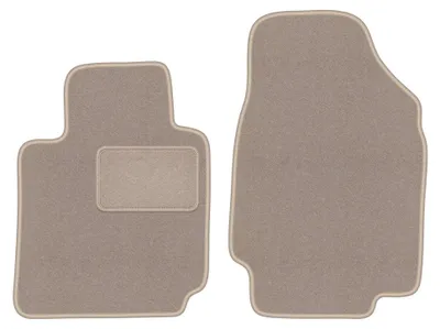 Obrázok produktu pre Predné velúrové koberce pre: Nissan Micra K12 CC 2003-2010 (kabriolet) – 2 ks, béžové, na mieru – Wielganizator LUX