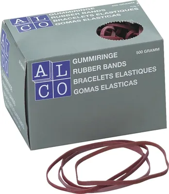 Produktbild von Gummibänder 150x4mm 500g rot Packung mit 20 Stück