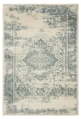 Zdjęcie produktu dla benuta Dywan vintage do salonu Suki Kremowy/miętowy 160x230 cm Dywan do salonu Sypialnia Miękki Orientalny Prostokątny