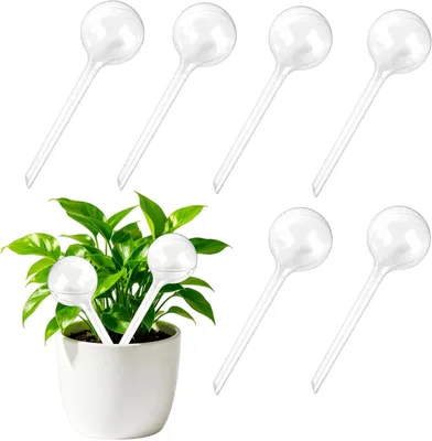 Imagen del producto de Perlas de agua para plantas, 6 unidades, 80 ml, sistema de auto-riego, para macetas