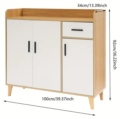 Immagine prodotto di Armadio da cucina - Mobile contenitore - Dispensa - Mobiletto - Organizzatore - Mobile autoportante - Ripiani regolabili
