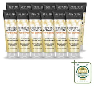 Imagen del producto de 12 acondicionadores iluminadores Sheer Blonde de John Frieda - 250 ml - Paquete de suministro - 12 unidades