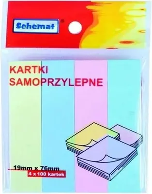 Immagine prodotto di Zakładki indeksujące 19 x 76 mm, 100 sztuk, mix kolorów