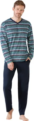 Produktbild von hajo Herren-Schlafanzug marine 48
