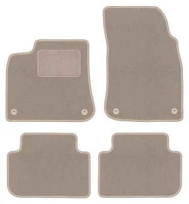 Productafbeelding van Velours automatten voor Audi Q8 vanaf 2020 (SUV) – 4-delig, beige, op maat – Wielganizator LUX