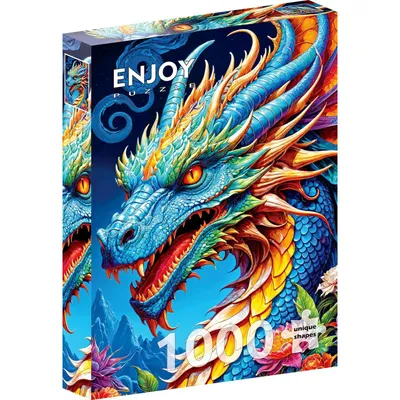 Zdjęcie produktu dla Puzzle 1000 elementów Enjoy – Niebieski smok