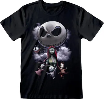 Obrázek produktu pro Nightmare Before Christmas - Tričko pro muže/dámy Uni HE3735 (S) (Černá)