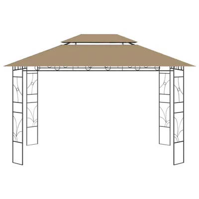 Immagine prodotto di vidaXL Gazebo 4x3x2,7 m Taupe 160 g/mÂ²