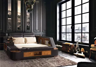 Immagine prodotto di Letto multifunzionale, letti matrimoniali, struttura letto moderna, letti 200x200 cm, ideale per hotel