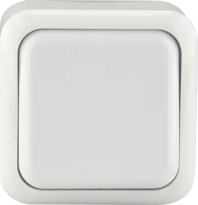 Produktbild von Unitec Aus-Wechselschalter Aufputz weiß, Serie Standard
