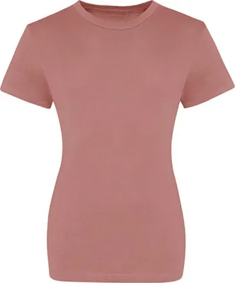 Produktbild von Just Ts JT100F | Damen Shirt The 100 Girlie T, kurze eingesetzte Ärmel - Farbe: Dusty Pink - Größe: XXL