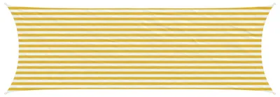 Produktbild von vidaXL Sonnensegel 2 x 6 m HDPE Rechteckig Gelb und Weiß