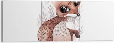 Produktbild von Bild auf Leinwand - Leinwandbild - 3 Teile - Fuchs November Tier - 150x50cm - Wand Bild - Wanddeko - Wandbilder - Leinwanddruck - Bilder - Wanddekoration - Leinwand bilder - Wandbild - CA150x50-4968