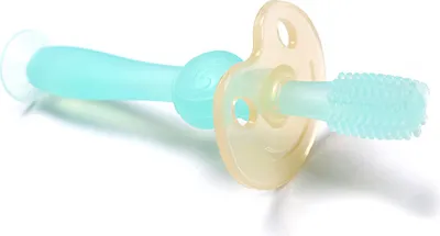 Produktbild von Haakaa Baby Zahnbürste 360° - Blau