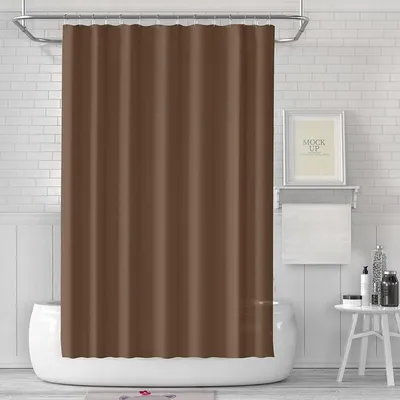 Produktbild von Duschvorhang 180x180 cm Anti-Schimmel Stoff Wasserdicht Waschbar PEVA 12 Ringe