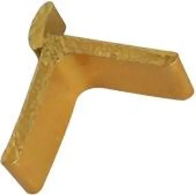 Image de Taquet aluminium or T39 pour crémaillère encastrée VACHETTE - Boîte de 100 - 580287