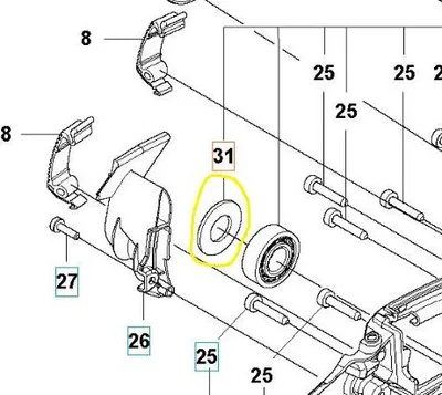 Produktbild von Lagerdeckel 555 Husqvarna 596911301