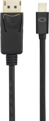Produktbild von Renkforce Mini-DisplayPort / DisplayPort Adapterkabel Mini DisplayPort Stecker, DisplayPort Stecker 2.00 m Schwarz RF-4