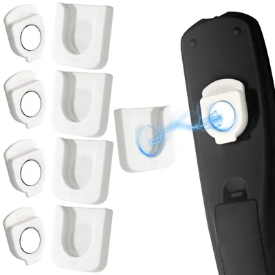 Magnetische Wandhalterung für Fernbedienung, 4 Stück, Weiß