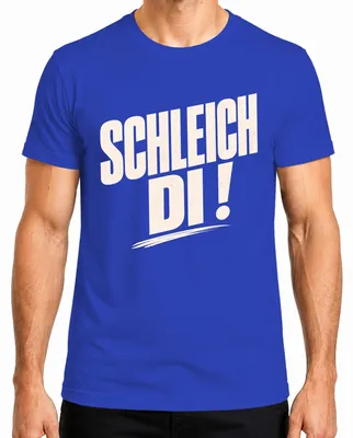 Immagine prodotto di T-shirt da uomo, blu, taglia L, con scritta in bavarese umoristica e sarcastica