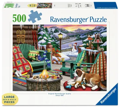 Produktbild von Ravensburger Puzzle 16442 - Après-Ski - 500 Teile Large Pieces, Puzzlespaß mit größeren Puzzleteilen für die ganze Familie