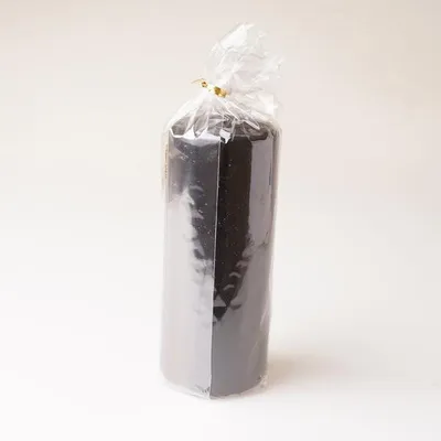 Image de Adpal Bougie décorative paraffine Trzy Gwiazdki noire 15cm