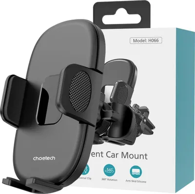 Image de Choetech Support de grille d'aération de voiture Support de téléphone noir (H066)