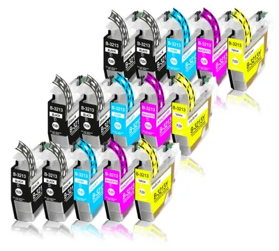 Produktbild von 15er Pack Druckerpatronen LC3213 kompatibel mit MFC-J497 J497DW