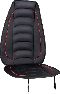 Produktbild von Dunlop Autositzbezug Universal - Schaumstofffüllung - Einfach anzubringen - Schwarz/Rot