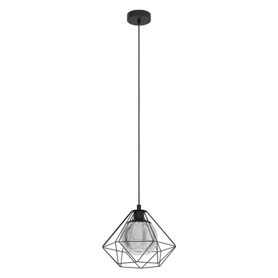 Immagine prodotto di Eglo 43482 VERNHAM E27 lampada a sospensione Ø325mm nero-trasparente