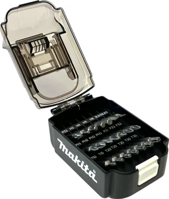 Produktbild von Makita B-68323 Bit Set 50 mm 21 tlg. im Akku Format Schlitz / Phillips / Pozidriv / Torx / Innensechskant