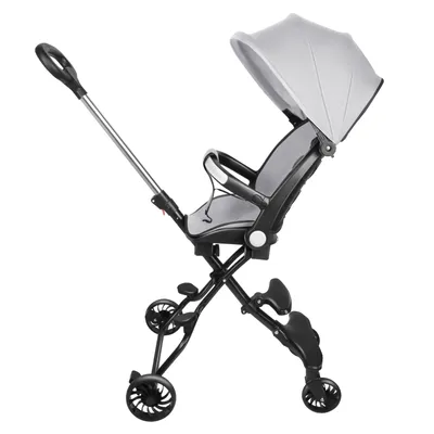Produktbild von Kinderwagen Buggy Kinderbuggy Sportwagen Inkl. Sonnen- und Regenverdeck Grau