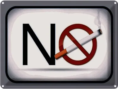 Produktbild von vianmo Blechschild 30x40 cm No smoking Rauchverbot