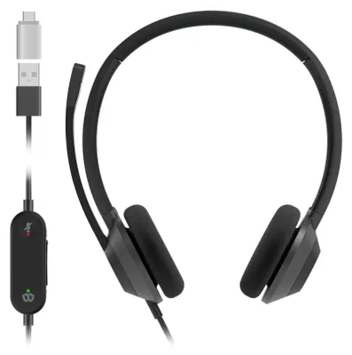 Produktbild von Cisco Headset 322, Kabelgebunden, Büro/Callcenter, 50 - 18000 Hz, 121 g, Kopfhörer, Schwarz