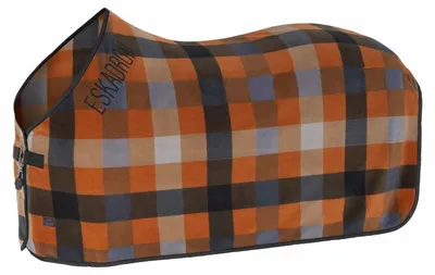 Produktbild von Eskadron Abschwitzdecke FLEECE CHECK black-pale-amber Platinum 26 F/S, Größe:S
