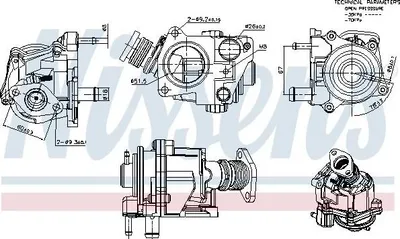 Immagine prodotto di Valvola EGR NISSENS 98424