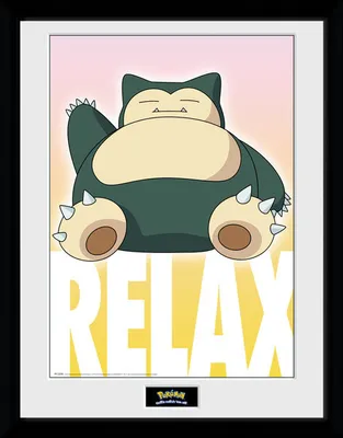 Produktbild von POKEMON - Framed print Snorlax