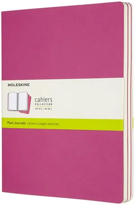 Immagine prodotto di Taccuini Moleskine Cahier XL, trasparenti, 3 pezzi, rosa scuro