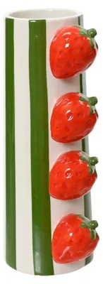 Produktbild von Vaas dolomiet streep-aardbei H20.7cm